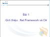 Bài giảng Lập trình C# - Bài 1: Giới thiệu: .Net Framework và C#