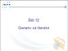 Bài giảng Lập trình C# - Bài 12: Generic và Iterator