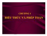 Bài giảng Lập trình C - Chương 4: Biểu thức và phép toán - Dương Thị Thùy Vân