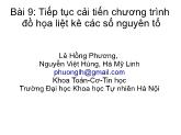 Bài giảng Lập trình hướng đối tượng - Bài 9: Tiếp tục cải tiến chương trình đồ họa liệt kê các số nguyên tố - Lê Hồng Phương