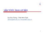 Bài giảng Lập trình Java cơ bản - Bài 3: Lập trình GUI (Applet) - Cao Đức Thông