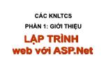 Bài giảng Lập trình Web với ASP. Net