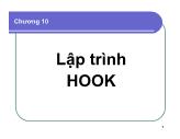 Bài giảng Lập trình Windows - Chương 10: Lập trình HOOK