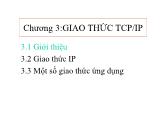 Bài giảng Mạng máy tính - Chương 3: Giao thức TCP/IP