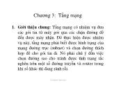 Bài giảng Mạng máy tính - Chương 3: Tầng mạng - Huỳnh Thanh Hòa