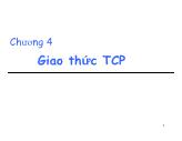 Bài giảng Mạng máy tính - Chương 4: Giao thức TCP - Nguyễn Hồng Sơn