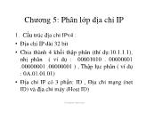 Bài giảng Mạng máy tính - Chương 5: Phân lớp địa chỉ IP - Huỳnh Thanh Hòa