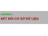 Bài giảng môn Lập trình hướng đối tượng - Chương 9: Kết nối cơ sở dữ liệu