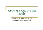 Bài giảng Nguyên lý ngôn ngữ lập trình - Chương 3: Cấu trúc điều khiển - Nguyễn Văn Hòa