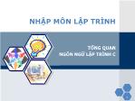 Bài giảng Nhập môn lập trình - Chương 1: Tổng quan về lập trình (tt) - Nguyễn Đình Hưng