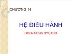 Bài giảng Nhập môn tin học - Chương 14: Hệ điều hành