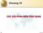 Bài giảng Nhập môn tin học - Chương 15: Các gói phần mềm ứng dụng