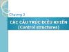 Bài giảng Phương pháp lập trình - Chương 3: Các cấu trúc điều khiển (Control Structures)