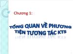 Bài giảng Thiết kế tương tác đa phương tiện - Chương 1: Tổng quan về phương tiện tương tác KTS