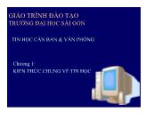 Bài giảng Tin học căn bản - Bài 1: Kiến thức chung về tin học - ĐH Sài Gòn