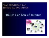 Bài giảng Tin học căn bản - Bài 8: Căn bản về Internet - ĐH Sài Gòn