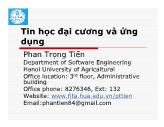 Bài giảng Tin học Đại cương và ứng dụng - Chương 2: Cấu trúc máy tính - Phan Trọng Tiến