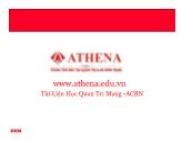 Bài giảng Tổng quan về mạng - Athena