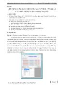 Bài tập thực hành Lập trình trên môi trường Windows - Lab 05: Lập trình Windows Form với các control nâng cao - ĐHCN TP.HCM
