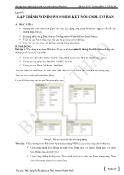 Bài tập thực hành Lập trình trên môi trường Windows - Lab 07: Lập trình Windows Form kết nối CSDL cơ bản - ĐHCN TP.HCM