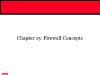 Basic Network Management - Chapter 15: Firewall Concepts