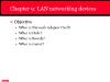 Basic Network Management - Chapter 9: LAN Networking Devices