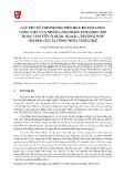 Các yếu tố ảnh hưởng đến mức độ hài lòng công việc của những người đã từng học tập hoặc làm việc ở nước ngoài – trường hợp nghiên cứu tại tỉnh Thừa Thiên Huế