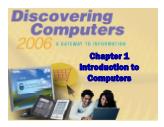 Discovering Computer - Chapter 1: Introductin to Computers