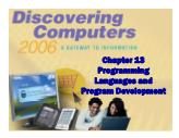 Discovering Computer - Chapter 13: Programming Languages and Program Development