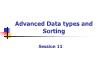 Elementary Programming with C - Session 11: Advanced Data types and Sorting