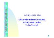 Giáo trình Đồ họa máy tính - Các phép biến đổi trong đồ họa ba chiều - Đào Nam Anh