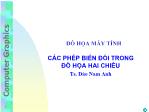 Giáo trình Đồ họa máy tính - Các phép biến đổi trong đồ họa hai chiều - Đào Nam Anh