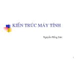 Giáo trình Kiến trúc máy tính - Bài 1: Giới thiệu - Nguyễn Hồng Sơn