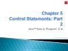 Java How to Program - Chapter 5: Control Statements (Part 2)