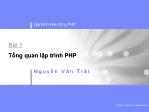 Lập trình Web động PHP - Bài 1: Tổng quan lập trình PHP - Nguyễn Văn Trãi