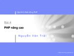 Lập trình Web động PHP - Bài 4: PHP nâng cao - Nguyễn Văn Trãi