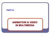 Multimedia - Lecture 4: Animation & Video In Multimedia