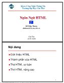 Ngôn ngữ HTML - Đỗ Hiệp Thuận