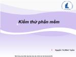 Nhập môn công nghệ phần mềm - Kiểm thử phần mềm - Nguyễn Thị Minh Tuyền