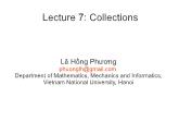 Object-Oriented Programming - Lecture 7: Collections - Lê Hồng Phương