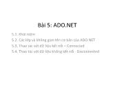 Phát triển Web nâng cao - Bài 5: ADO.Net