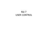 Phát triển Web nâng cao - Bài 7: User Control