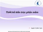 Thiết kế kiến trúc phần mềm - Nguyễn Thị Minh Tuyền