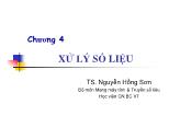 Truyền thông dữ liệu - Chương 4: Xử lý số liệu - Nguyễn Hồng Sơn