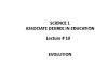Science 1: Associate degree in Education - Lecture 10: Evolution
