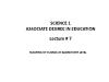 Science 1: Associate degree in Education - Lecture 7: Teaching of science at elementary level (cont)