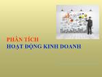 Bài giảng Phân tích hoạt động kinh doanh - Trần Thị Trương Nhung