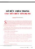 Sở hữu chéo trong các tổ chức tín dụng