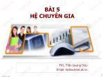 Bài giảng Hệ thống thông tin quản lý - Bài 5: Hệ chuyên gia