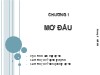 Bài giảng môn Quản lý dự án - Chương 1: Mở đầu